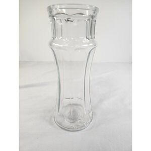 Vintage Red Lobster Glass Clear Lighthouse Hurricane Glass Collectible 8.25in